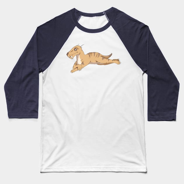 Chilling Gorgonopsid Baseball T-Shirt by Skarmaiden